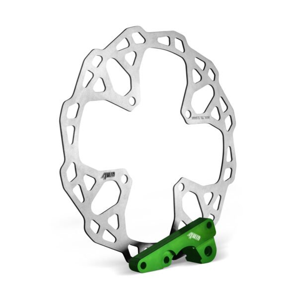 Alternative view of DISCO DE FREIO DIANTEIRO 280MM COM SUPORTE KAWASAKI - MODELO FACTORY - KXFS 250/450 2006 - 2023