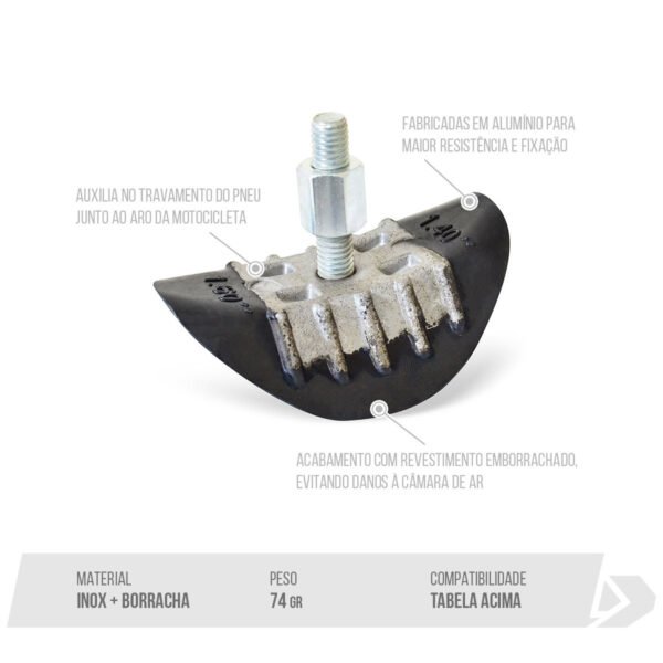 Alternative view of TRAVA PNEU DIANTEIRO 1.4-1.6 - ALUMINIO