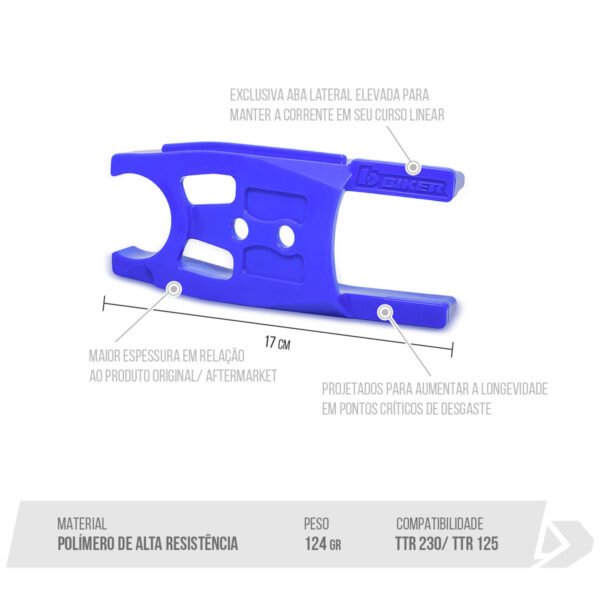 Alternative view of GUIA DE CORRENTE DIANTEIRO YAMAHA TTR 230/ TTR 125 - PRETO