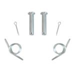 KIT PEDALEIRA (MOLA/ PINO/ TRAVA) - ZINCO BRANCO