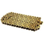 CORRENTE PARA MOTOCICLETA JDR 520 MODELO H DOURADA COM 116 ELOS