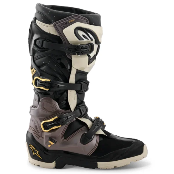 Alternative view of BOTA ALPINESTARS TECH 7 ENDURO DRYSTAR PRETO CINZA GOLD
