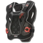 COLETE ALPINESTARS BIONIC ACTION CHEST PRETO VERMELHO M/L