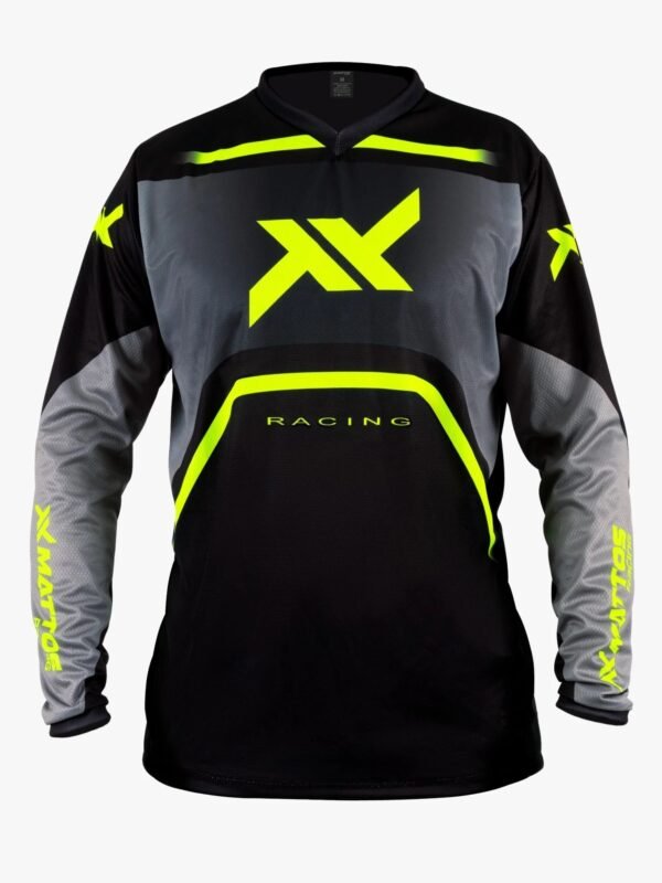 CAMISA MATTOS SPIRIT - INFANTIL CINZA/FLUOR