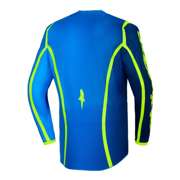 Alternative view of CAMISA ALPINESTARS FLUID APEX AZUL AMARELO FLUO G