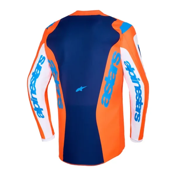Alternative view of CAMISA ALPINESTARS FLUID GRID LARANJA AZUL G