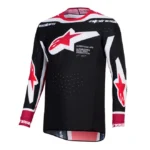 CAMISA ALPINESTARS SUPERTECH AFD VISTA PRETO VERMELHO BRANCO G