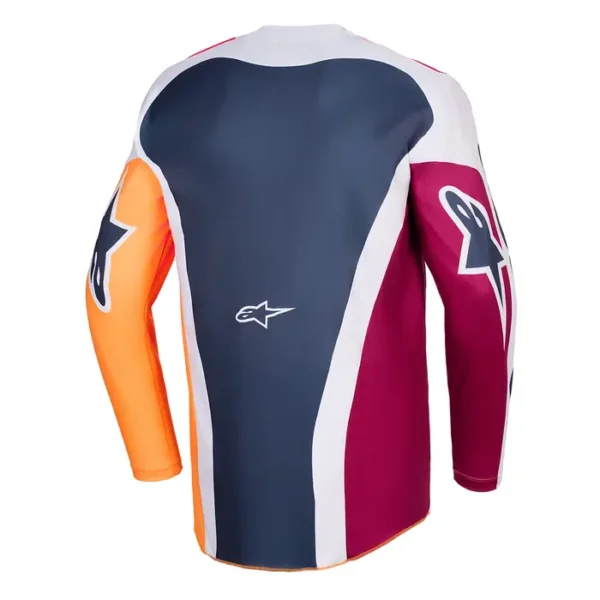 Alternative view of CAMISA ALPINESTARS RACER PORTL VERMELHO CINZA CLARO CINZA G