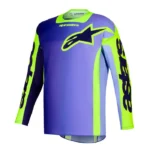 CAMISA ALPINESTARS RACER PORTL ROXO AMARELO FLUO P