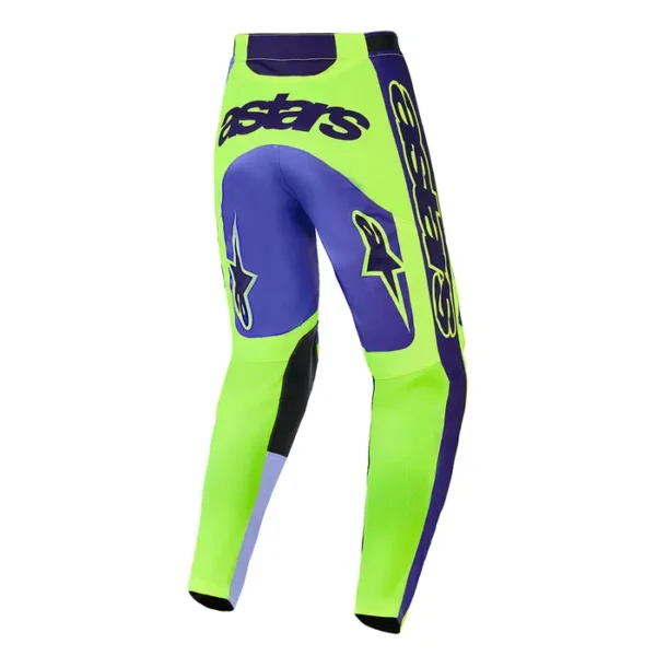 Alternative view of CALCA ALPINESTARS RACER PORTL ROXO AMARELO FLUO 42