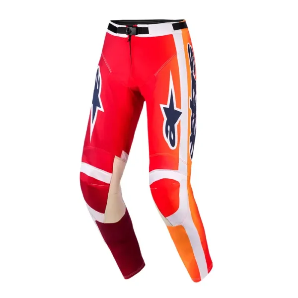 CALCA ALPINESTARS RACER PORTL VERMELHO CINZA CLARO CINZA 48