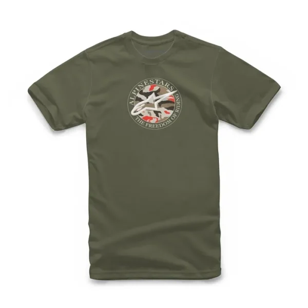 CAMISETA ALPINESTARS DOT CAMO VERDE MILITAR G