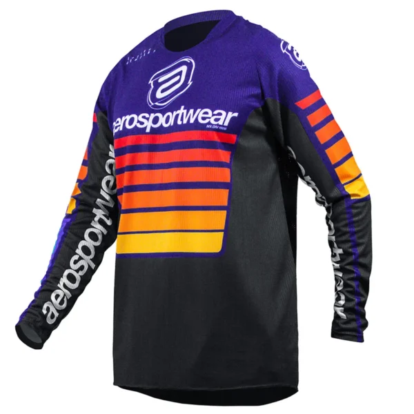 CAMISA ASW IMAGE RELAY FEMININO PRETO ROXO AMARELO FLUO M