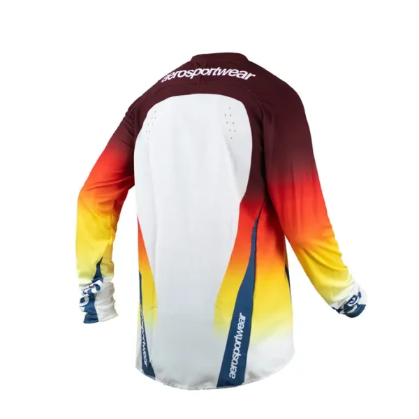 Alternative view of CAMISA ASW PODIUM NITRO BRANCO VERMELHO LARANJA G