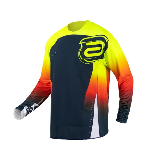 CAMISA ASW PODIUM NITRO AZUL AMARELO FLUO G