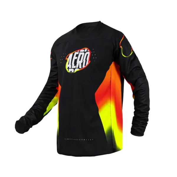 CAMISA ASW PODIUM GHOST PRETO VERMELHO AMARELO FLUO GG
