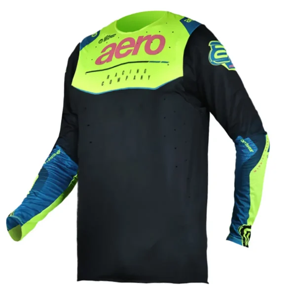 CAMISA ASW CONCEPT GENESIS PRETO PETROLEO AMARELO FLUO