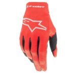 LUVA ALPINESTARS RADAR VERMELHO MARTE PRATA G